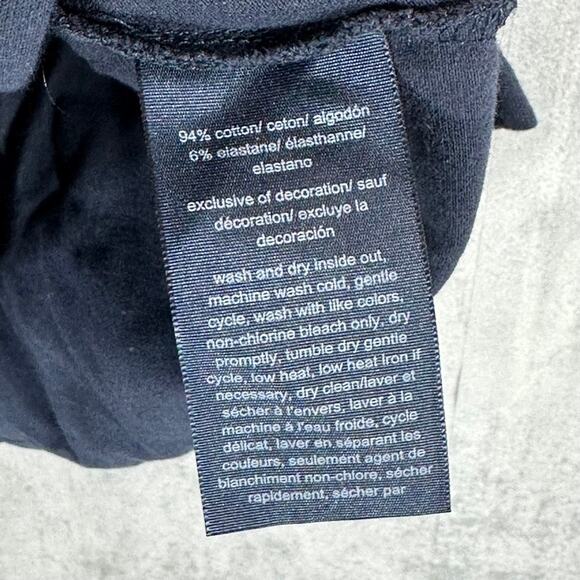 TOMMY HILFIGER Women's Navy Half-Zip Sleeveless Polo Shirt SZ L - Picture 9 of 9